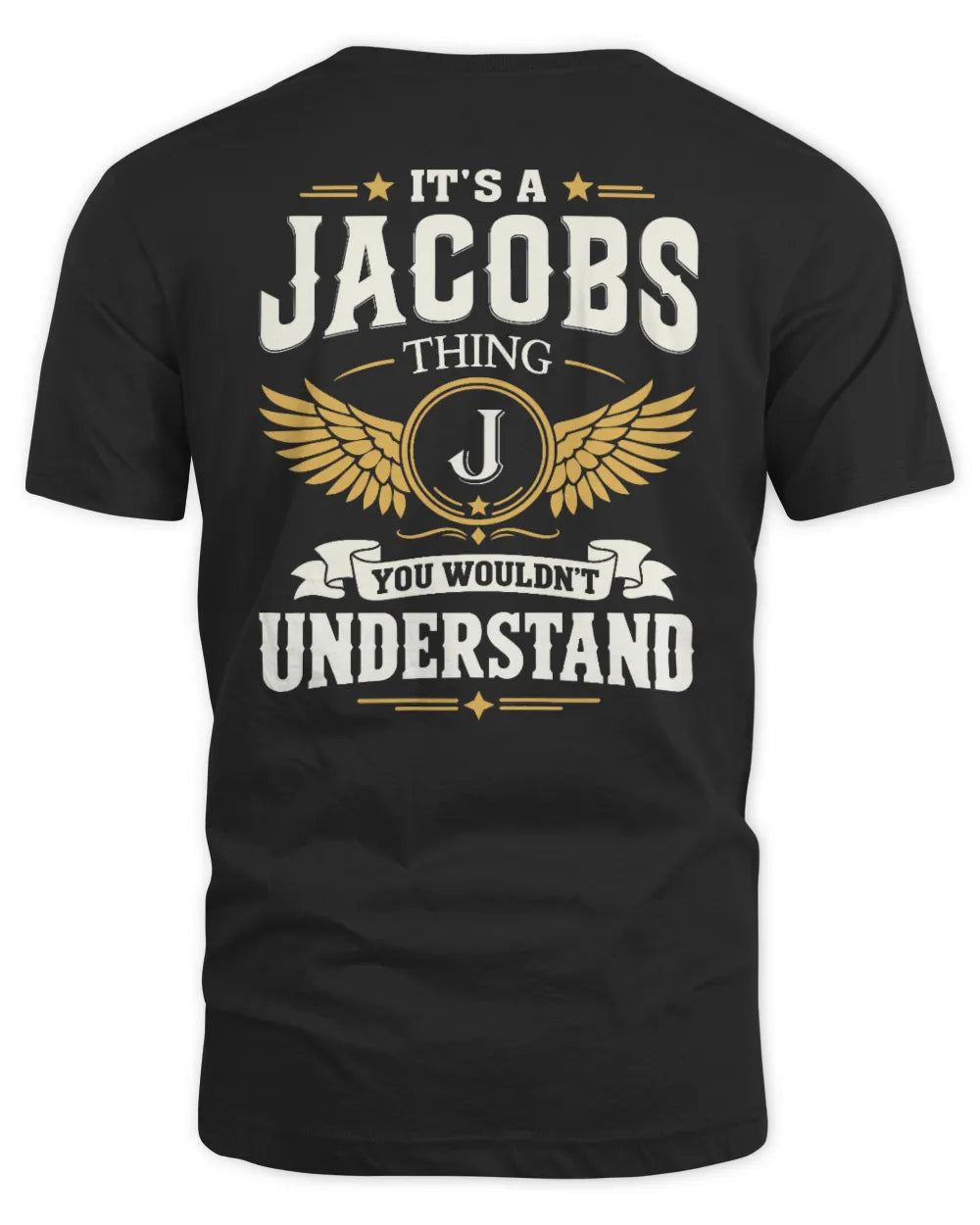JACOBS KT06-M008 It’s a [NAME] Thing – You Wouldn’t Understand | Personalized Vintage T-Shirt - Unisex Standard T-Shirt - Black