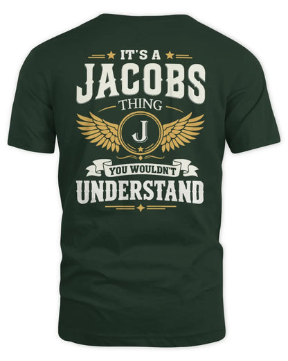 JACOBS KT06-M008 It’s a [NAME] Thing – You Wouldn’t Understand | Personalized Vintage T-Shirt - Unisex Standard T-Shirt - Forest Green