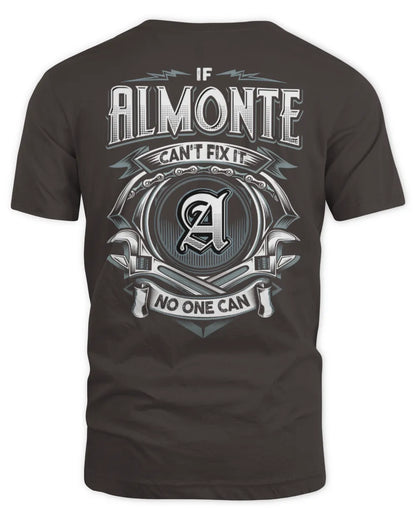 ALMONTE AP81-K4-626 - Personalized Ahmed Quote Apparel “If Ahmed Can't Fix It, No One Can” - Unisex Standard T-Shirt - Dark Chocolate