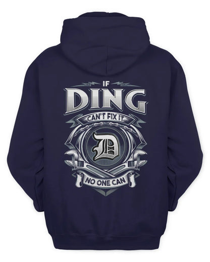 DING AP81-K4-626 - Personalized Ahmed Quote Apparel “If Ahmed Can't Fix It, No One Can” - Unisex Hoodie - Navy