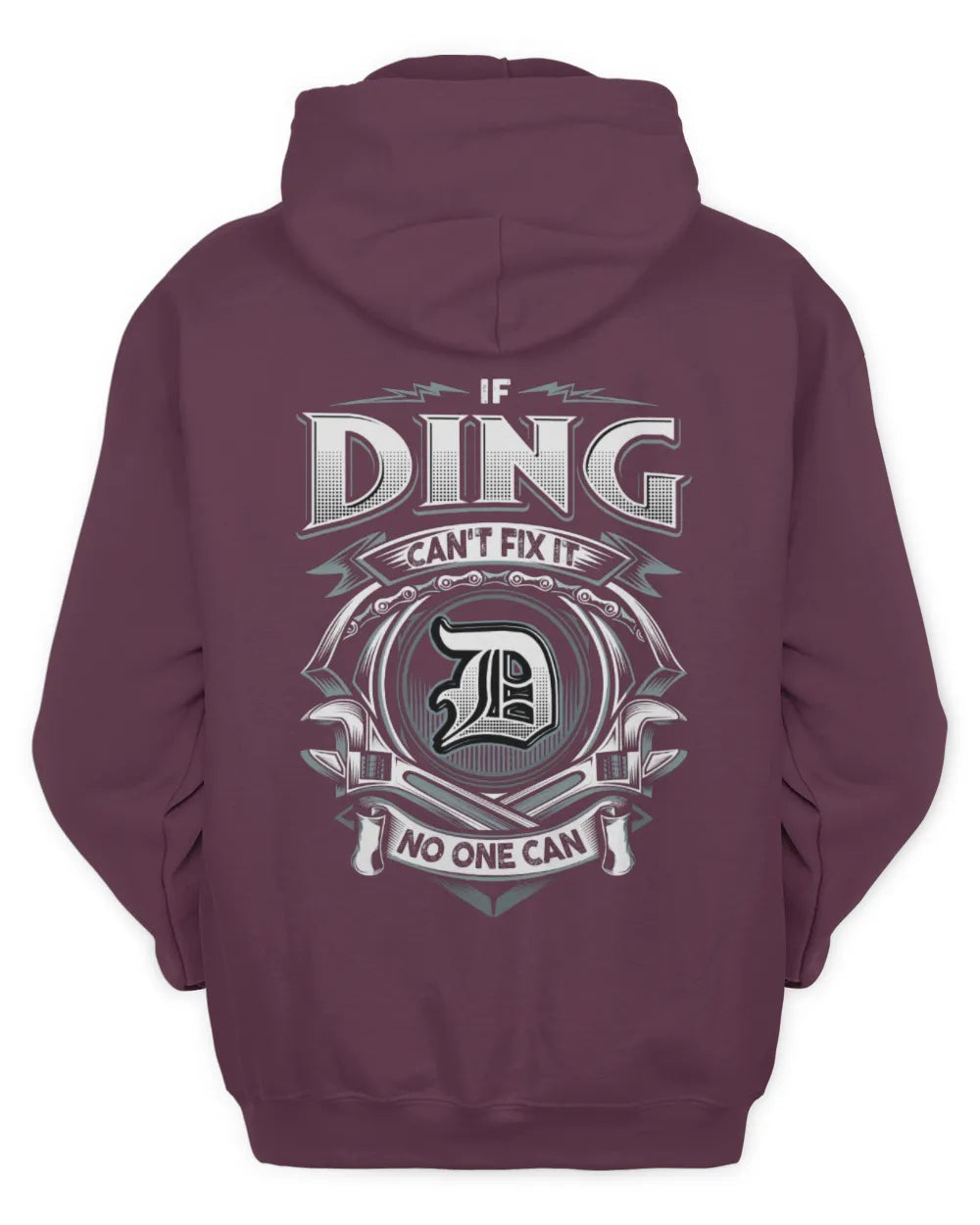 DING AP81-K4-626 - Personalized Ahmed Quote Apparel “If Ahmed Can't Fix It, No One Can” - Unisex Hoodie - Maroon
