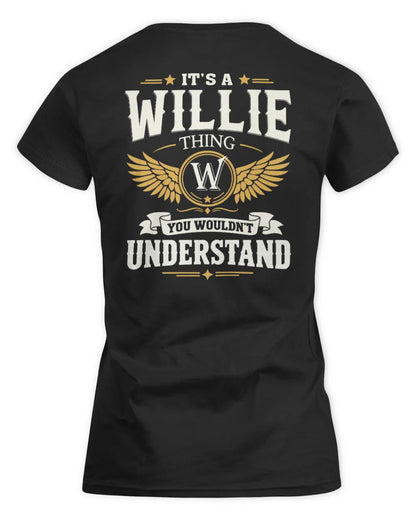 WILLIE KT06-M008 It’s a [NAME] Thing – You Wouldn’t Understand | Personalized Vintage T-Shirt - Women's Standard T-Shirt - Black