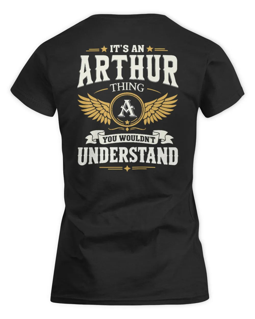 ARTHUR KT06-M008 It’s a [NAME] Thing – You Wouldn’t Understand | Personalized Vintage T-Shirt - Women's Standard T-Shirt - Black