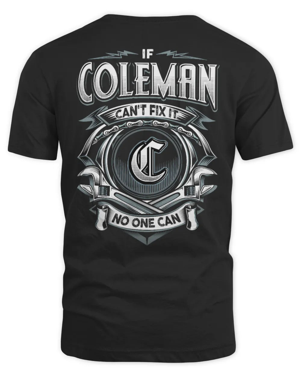 COLEMAN AP81-K4-626 - Personalized Ahmed Quote Apparel “If Ahmed Can't Fix It, No One Can” - Unisex Standard T-Shirt - Black