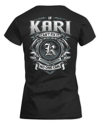 KARI AP81-K4-626 - Personalized Ahmed Quote Apparel “If Ahmed Can't Fix It, No One Can” - Women's Standard T-Shirt - Black
