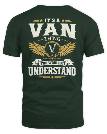 VAN KT06-M008 It’s a [NAME] Thing – You Wouldn’t Understand | Personalized Vintage T-Shirt - Unisex Standard T-Shirt - Forest Green