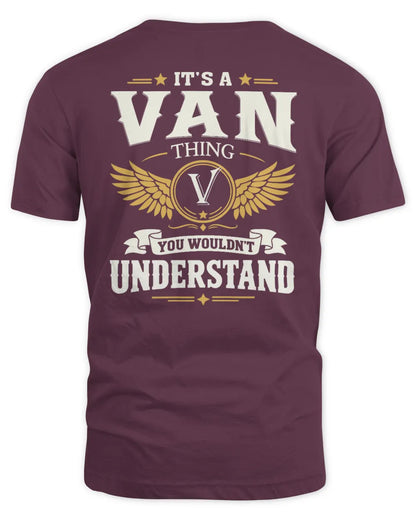 VAN KT06-M008 It’s a [NAME] Thing – You Wouldn’t Understand | Personalized Vintage T-Shirt - Unisex Standard T-Shirt - Maroon