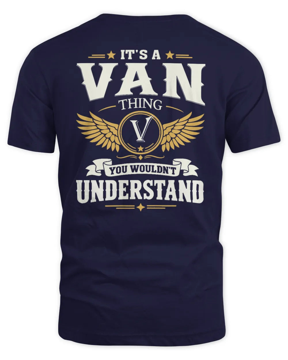VAN KT06-M008 It’s a [NAME] Thing – You Wouldn’t Understand | Personalized Vintage T-Shirt - Unisex Standard T-Shirt - Navy