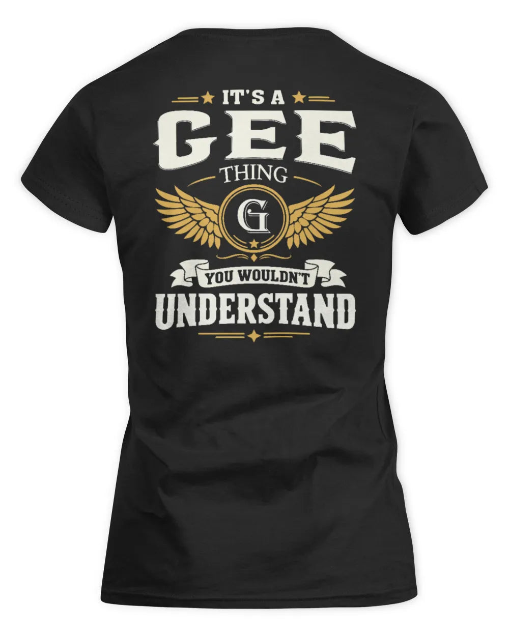 GEE KT06-M008 It’s a [NAME] Thing – You Wouldn’t Understand | Personalized Vintage T-Shirt - Women's Standard T-Shirt - Black