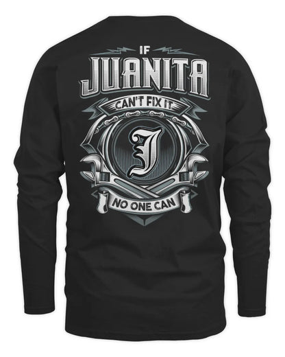 JUANITA AP81-K4-626 - Personalized Ahmed Quote Apparel “If Ahmed Can't Fix It, No One Can” - Men's Long Sleeved T-Shirt - Black