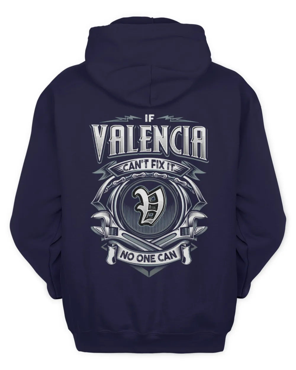 VALENCIA AP81-K4-626 - Personalized Ahmed Quote Apparel “If Ahmed Can't Fix It, No One Can” - Unisex Hoodie - Navy