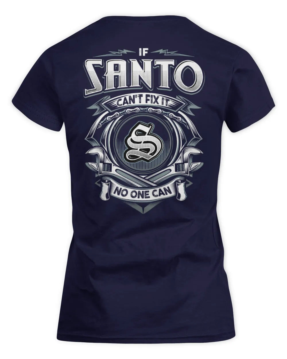SANTO AP81-K4-626 - Personalized Ahmed Quote Apparel “If Ahmed Can't Fix It, No One Can” - Women's Standard T-Shirt - Navy