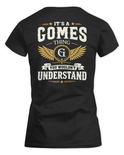 GOMES KT06-M008 It’s a [NAME] Thing – You Wouldn’t Understand | Personalized Vintage T-Shirt - Women's Standard T-Shirt - Black
