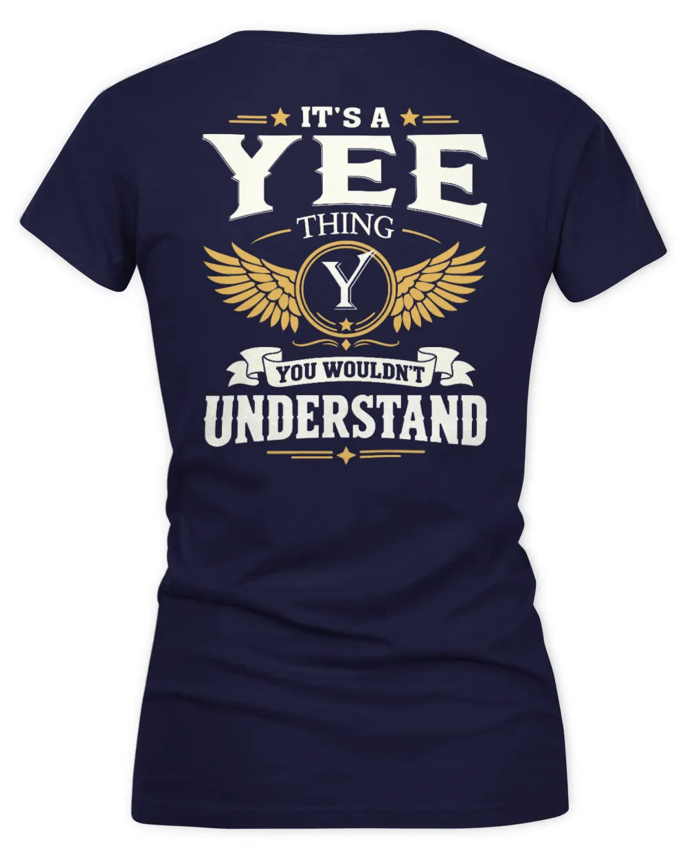 YEE KT06-M008 It’s a [NAME] Thing – You Wouldn’t Understand | Personalized Vintage T-Shirt - Women's V-Neck T-Shirt - Navy