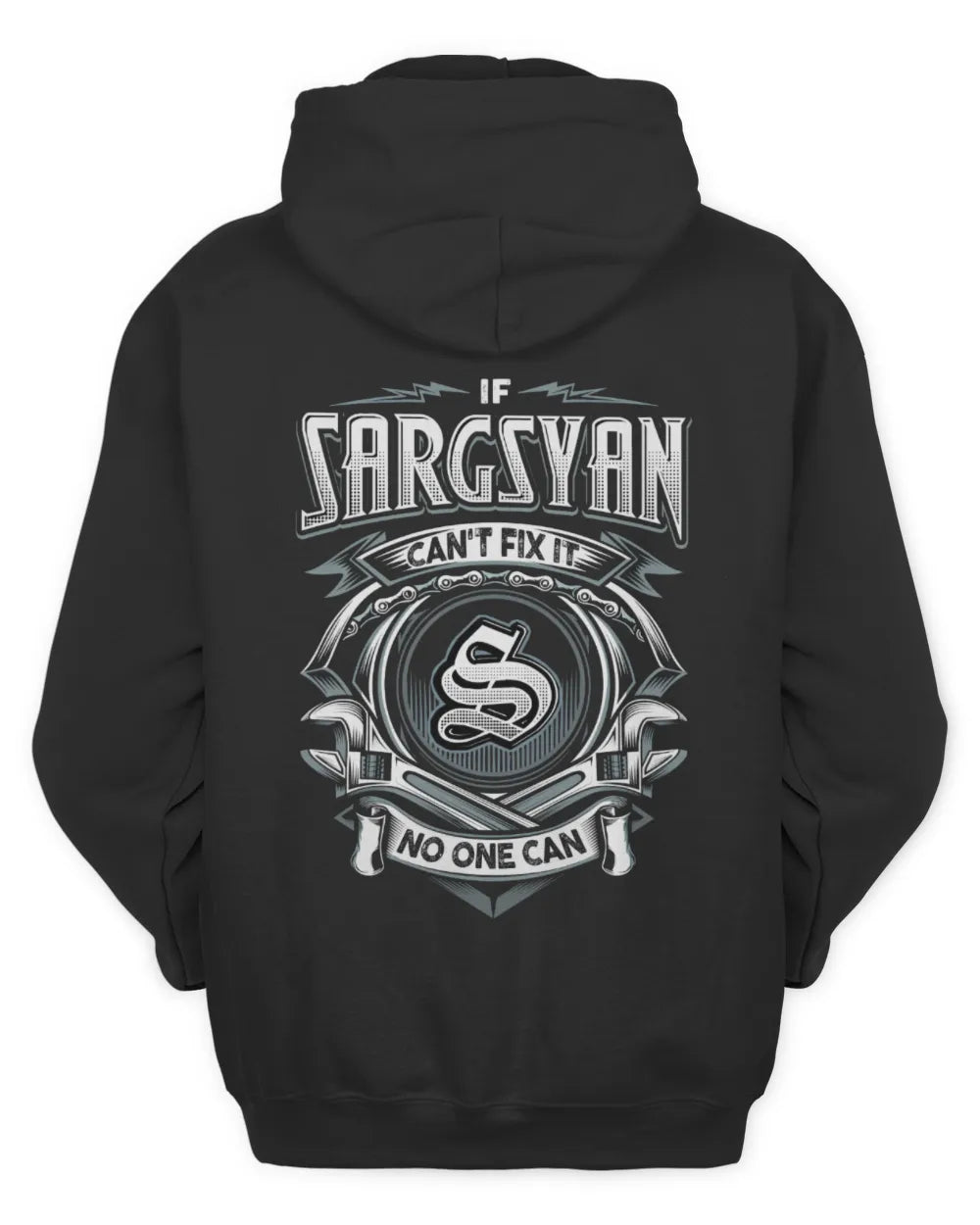 SARGSYAN AP81-K4-626 - Personalized Ahmed Quote Apparel “If Ahmed Can't Fix It, No One Can” - Unisex Hoodie - Black