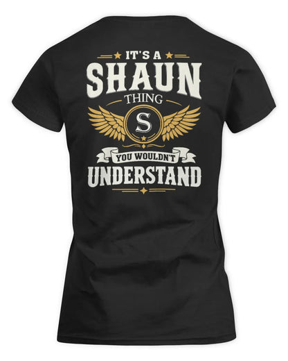 SHAUN KT06-M008 It’s a [NAME] Thing – You Wouldn’t Understand | Personalized Vintage T-Shirt - Women's Standard T-Shirt - Black