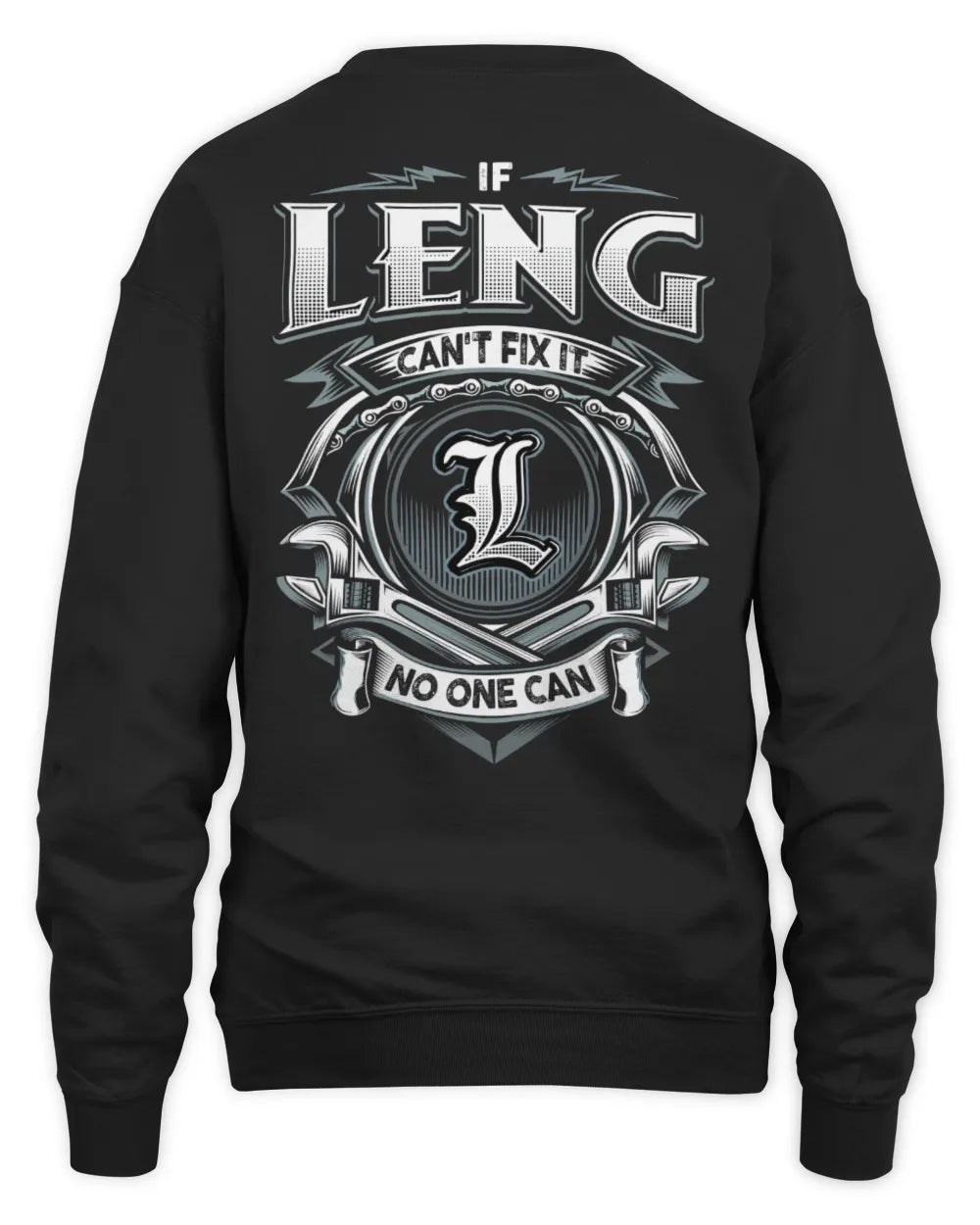 LENG AP81-K4-626 - Personalized Ahmed Quote Apparel “If Ahmed Can't Fix It, No One Can” - Unisex Sweatshirt - Black