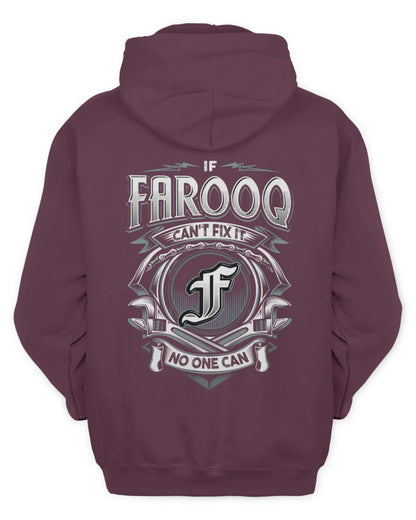 FAROOQ AP81-K4-626 - Personalized Ahmed Quote Apparel “If Ahmed Can't Fix It, No One Can” - Unisex Hoodie - Maroon