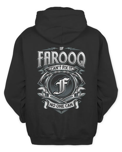 FAROOQ AP81-K4-626 - Personalized Ahmed Quote Apparel “If Ahmed Can't Fix It, No One Can” - Unisex Hoodie - Black