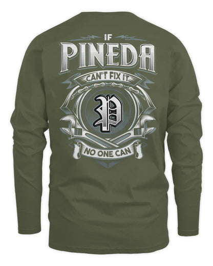 PINEDA AP81-K4-626 - Personalized Ahmed Quote Apparel “If Ahmed Can't Fix It, No One Can” - Men's Long Sleeved T-Shirt - Military Green