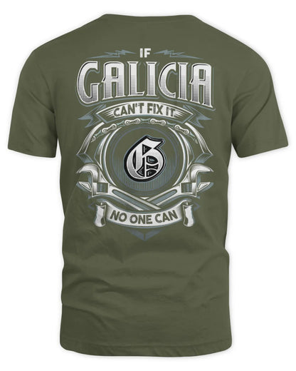 GALICIA AP81-K4-626 - Personalized Ahmed Quote Apparel “If Ahmed Can't Fix It, No One Can” - Unisex Standard T-Shirt - Military Green