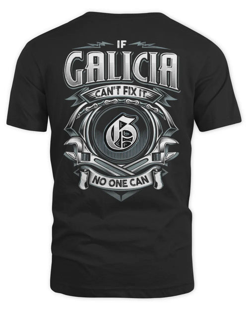 GALICIA AP81-K4-626 - Personalized Ahmed Quote Apparel “If Ahmed Can't Fix It, No One Can” - Unisex Standard T-Shirt - Black