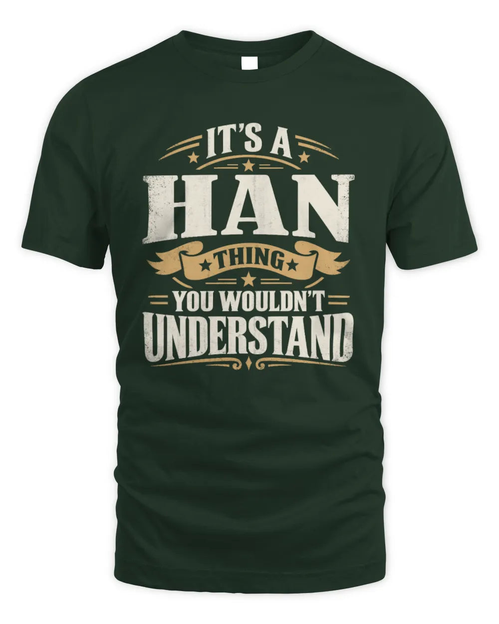 HAN P08 TH51 - Personalized “It’s a/an [NAME] Thing – You Wouldn’t Understand” Shirt - Unisex Standard T-Shirt - Forest Green