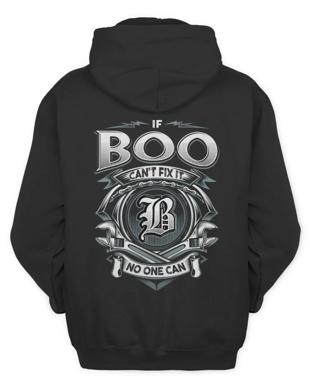 BOO AP81-K4-626 - Personalized Ahmed Quote Apparel “If Ahmed Can't Fix It, No One Can” - Unisex Hoodie - Black