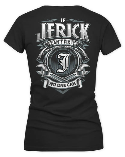 JERICK AP81-K4-626 - Personalized Ahmed Quote Apparel “If Ahmed Can't Fix It, No One Can” - Women's V-Neck T-Shirt - Black