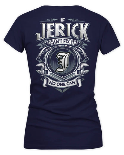 JERICK AP81-K4-626 - Personalized Ahmed Quote Apparel “If Ahmed Can't Fix It, No One Can” - Women's V-Neck T-Shirt - Navy