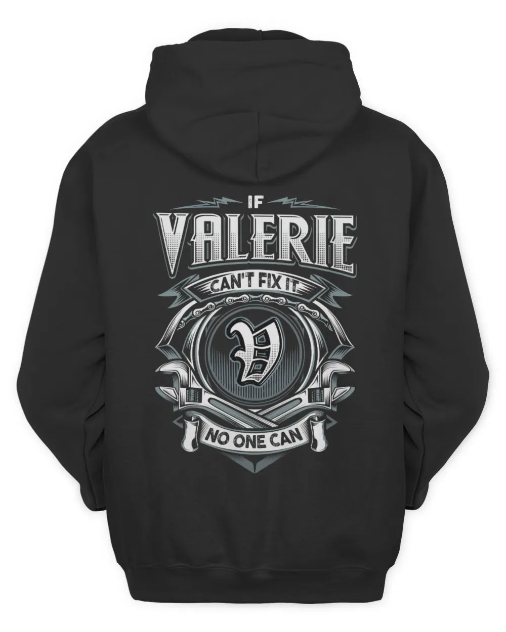 VALERIE AP81-K4-626 - Personalized Ahmed Quote Apparel “If Ahmed Can't Fix It, No One Can” - Unisex Hoodie - Black