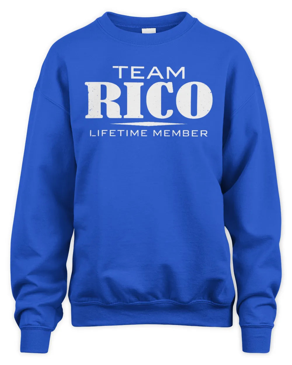 RICO BL62-K4-128 - Personalized “Team NAME Lifetime Member” - Unisex Sweatshirt - Royal