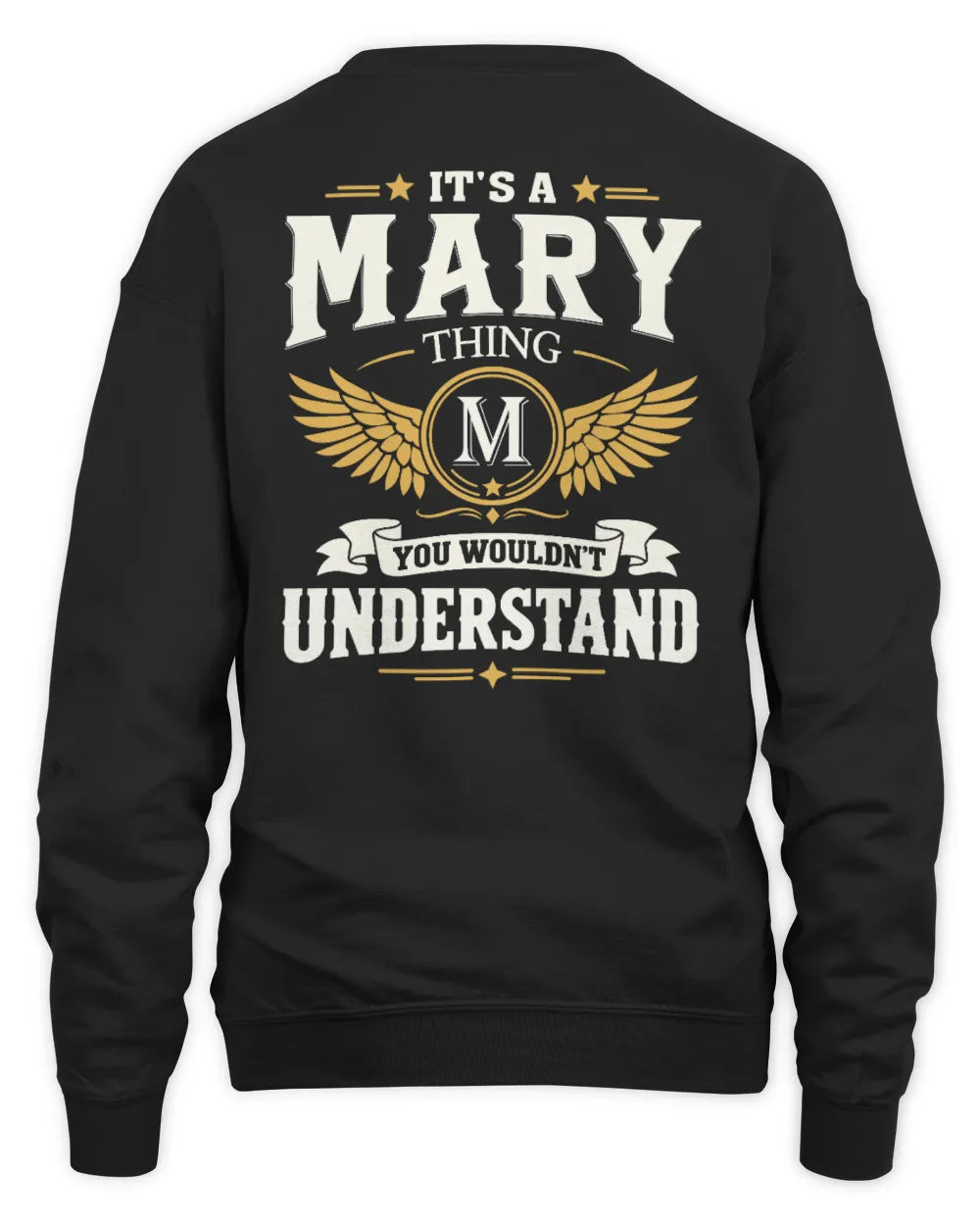 MARY KT06-M008 It’s a [NAME] Thing – You Wouldn’t Understand | Personalized Vintage T-Shirt - Unisex Sweatshirt - Black