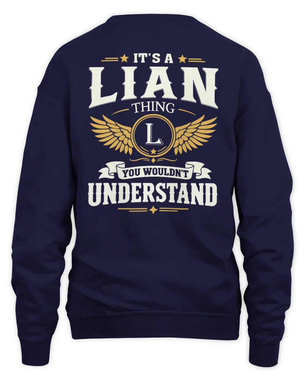 LIAN KT06-M008 It’s a [NAME] Thing – You Wouldn’t Understand | Personalized Vintage T-Shirt - Unisex Sweatshirt - Navy