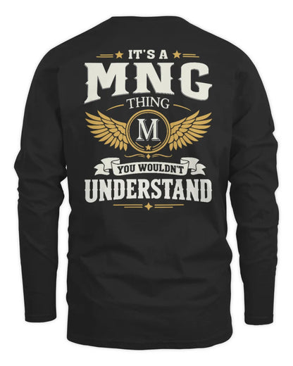 MNG KT06-M008 It’s a [NAME] Thing – You Wouldn’t Understand | Personalized Vintage T-Shirt - Men's Long Sleeved T-Shirt - Black