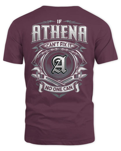 ATHENA AP81-K4-626 - Personalized Ahmed Quote Apparel “If Ahmed Can't Fix It, No One Can” - Unisex Standard T-Shirt - Maroon