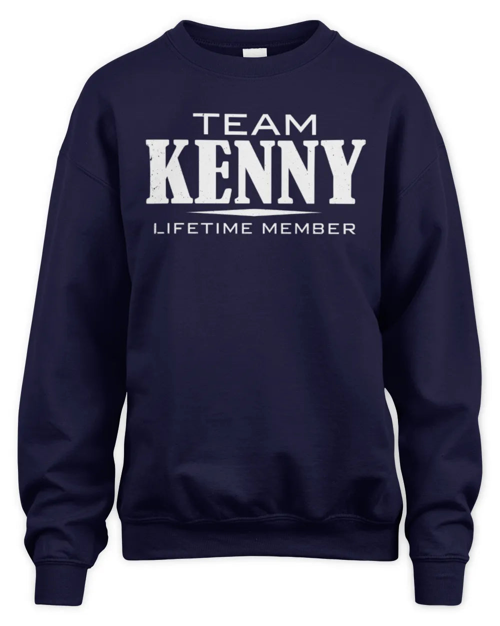 KENNY BL62-K4-128 - Personalized “Team NAME Lifetime Member” - Unisex Sweatshirt - Navy