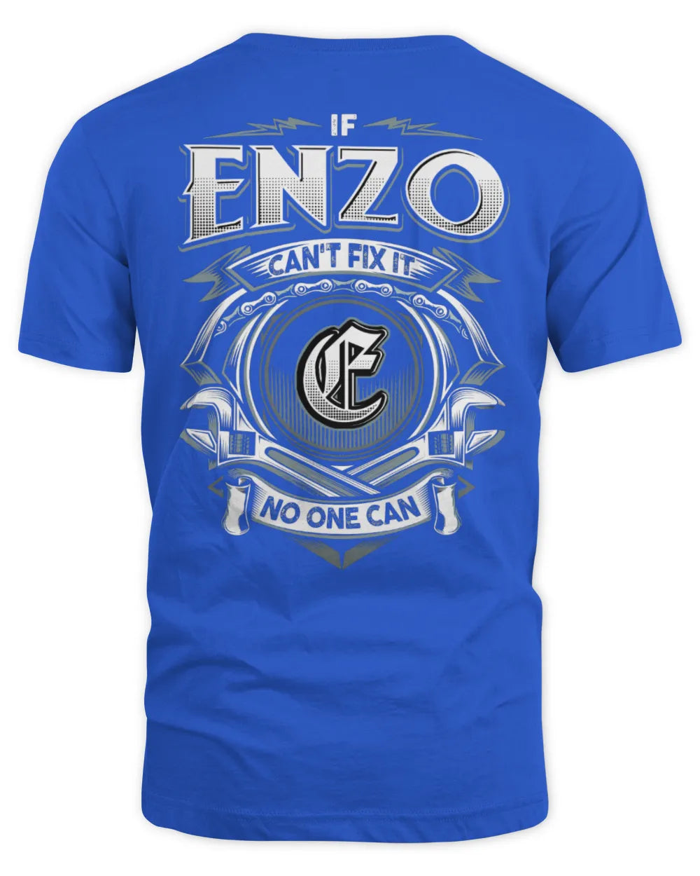 ENZO AP81-K4-626 - Personalized Ahmed Quote Apparel “If Ahmed Can't Fix It, No One Can” - Unisex Standard T-Shirt - Royal