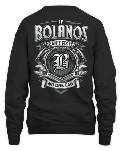 BOLANOS AP81-K4-626 - Personalized Ahmed Quote Apparel “If Ahmed Can't Fix It, No One Can” - Unisex Sweatshirt - Black