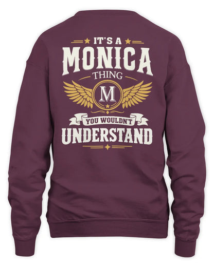 MONICA KT06-M008 It’s a [NAME] Thing – You Wouldn’t Understand | Personalized Vintage T-Shirt - Unisex Sweatshirt - Maroon