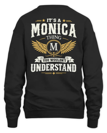 MONICA KT06-M008 It’s a [NAME] Thing – You Wouldn’t Understand | Personalized Vintage T-Shirt - Unisex Sweatshirt - Black
