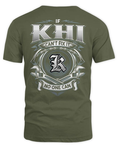 KHI AP81-K4-626 - Personalized Ahmed Quote Apparel “If Ahmed Can't Fix It, No One Can” - Unisex Standard T-Shirt - Military Green