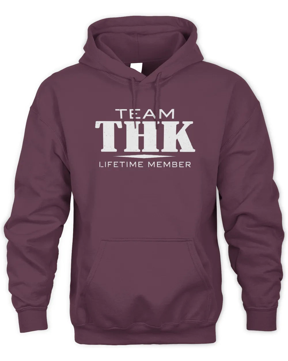 THK BL62-K4-128 - Personalized “Team NAME Lifetime Member” - Unisex Hoodie - Maroon
