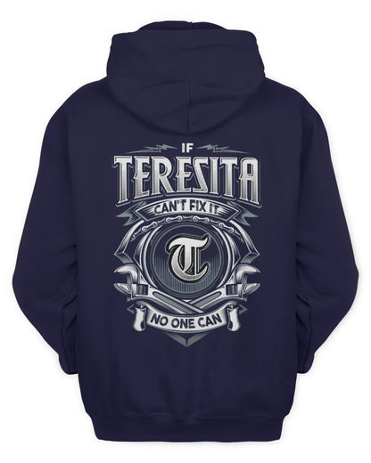 TERESITA AP81-K4-626 - Personalized Ahmed Quote Apparel “If Ahmed Can't Fix It, No One Can” - Unisex Hoodie - Navy