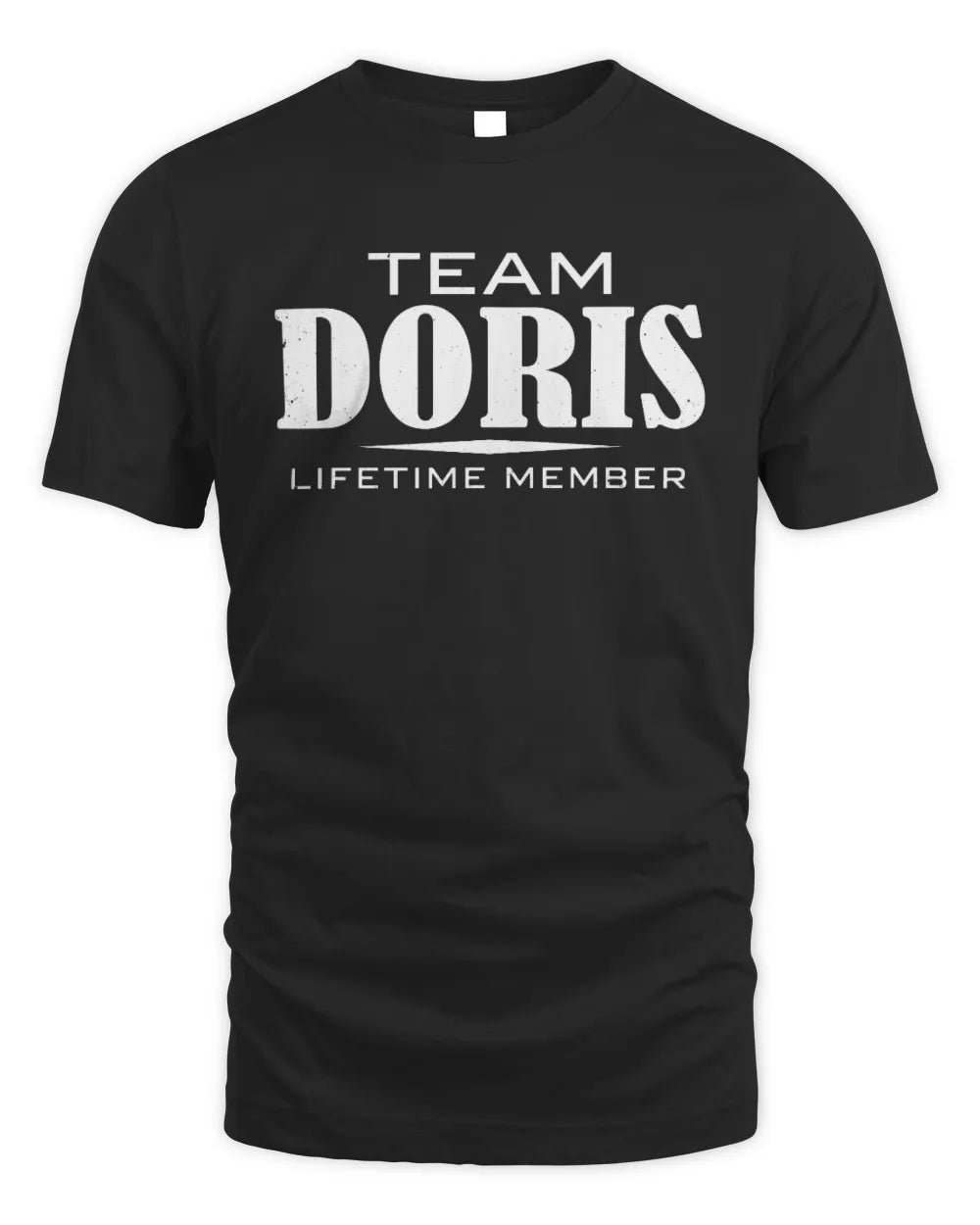 DORIS BL62-K4-128 - Personalized “Team NAME Lifetime Member” - Unisex Standard T-Shirt - Black
