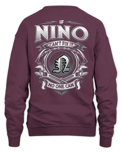 NINO AP81-K4-626 - Personalized Ahmed Quote Apparel “If Ahmed Can't Fix It, No One Can” - Unisex Sweatshirt - Maroon
