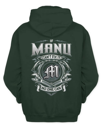 MANU AP81-K4-626 - Personalized Ahmed Quote Apparel “If Ahmed Can't Fix It, No One Can” - Unisex Hoodie - Forest Green