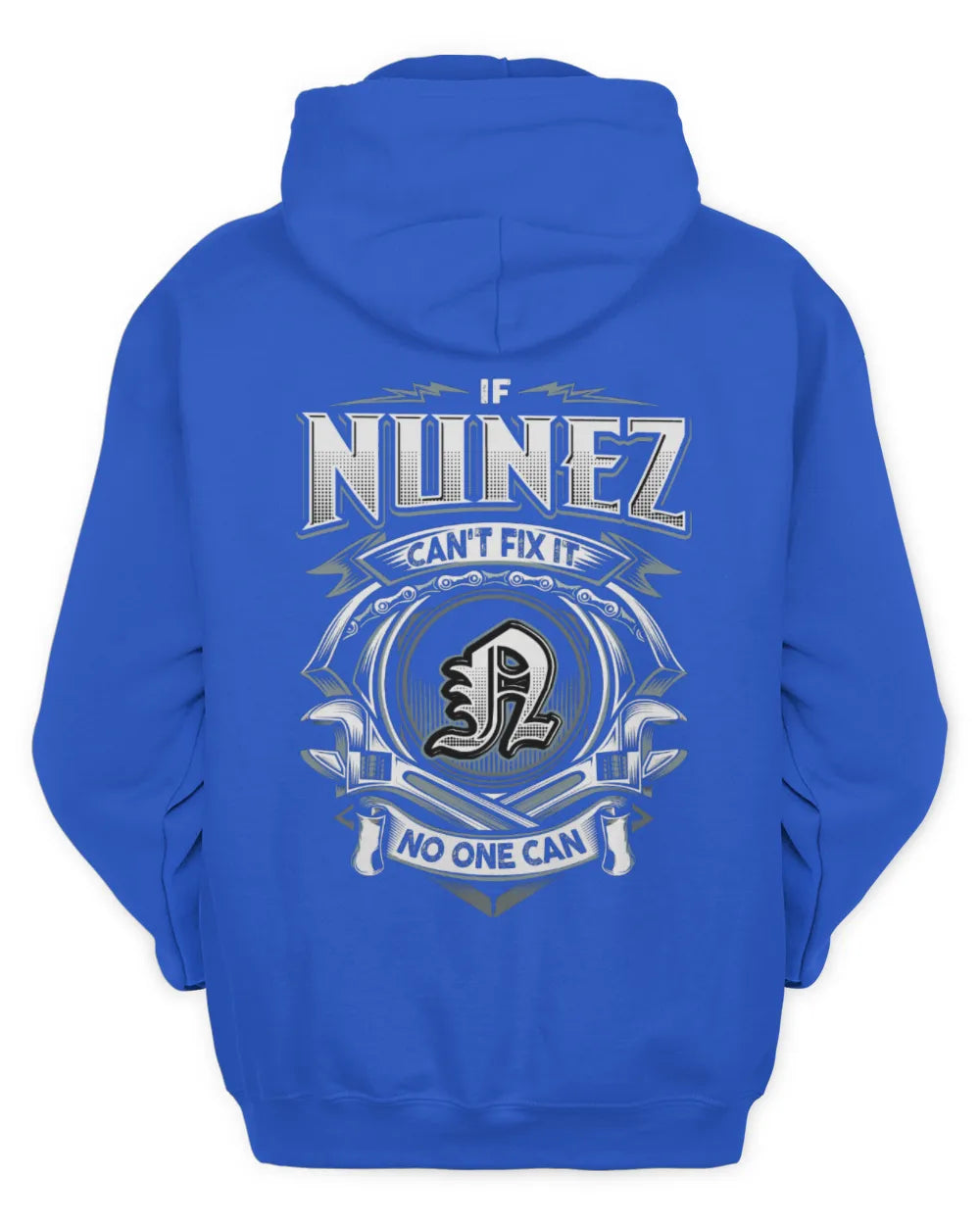 NUNEZ AP81-K4-626 - Personalized Ahmed Quote Apparel “If Ahmed Can't Fix It, No One Can” - Unisex Hoodie - Royal