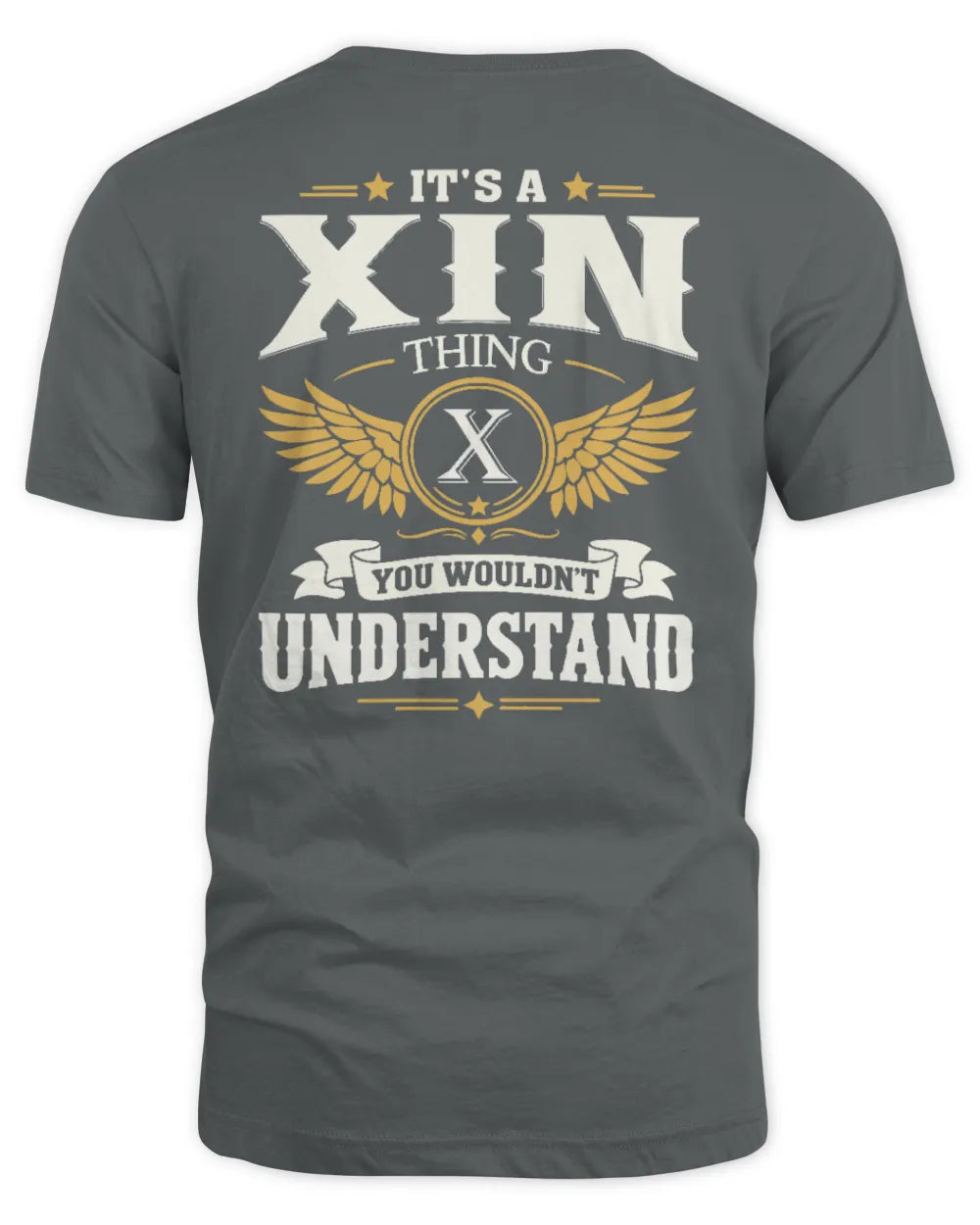 XIN KT06-M008 It’s a [NAME] Thing – You Wouldn’t Understand | Personalized Vintage T-Shirt - Unisex Standard T-Shirt - Charcoal