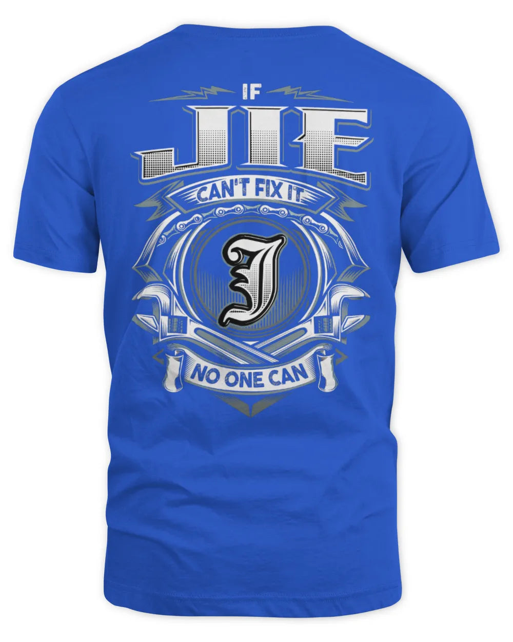 JIE AP81-K4-626 - Personalized Ahmed Quote Apparel “If Ahmed Can't Fix It, No One Can” - Unisex Standard T-Shirt - Royal